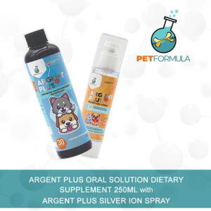 Argent Plus Oral Solution Dietary Supplement 250mL with Argent Plus Silver Ion Spray