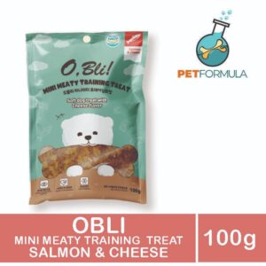 Korean O.bli Mini Meaty Healthy Dog Treats – Salmon & Cheese